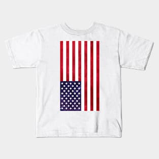 Grungy American Flag Kids T-Shirt